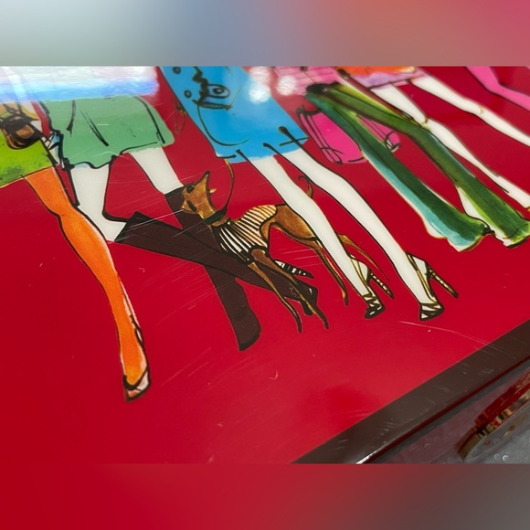 RARE Red Henri Bendel Jewelry Box - Picture 9 of 13